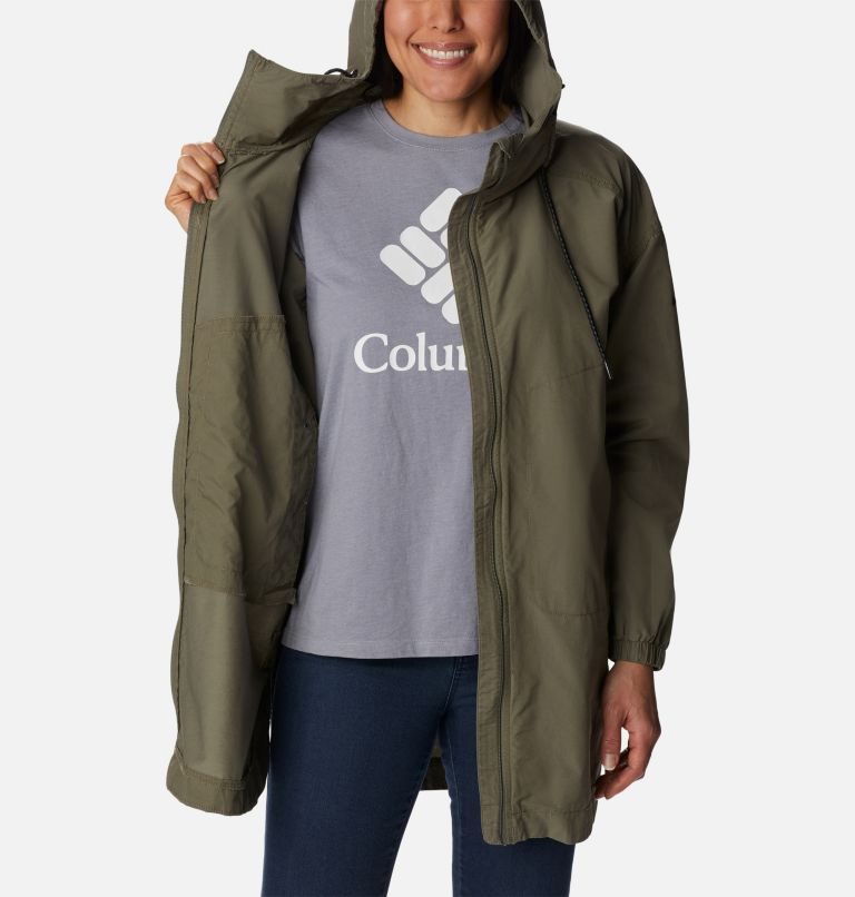 Columbia Little Fields Long Jakke Dame Olivengrønne | 82634O