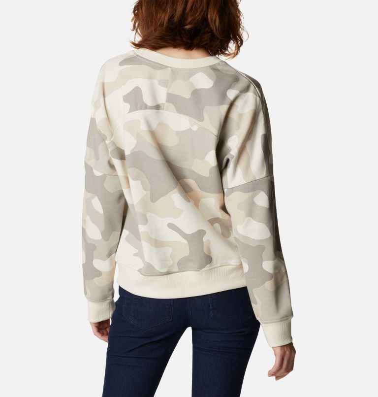 Columbia Lodge French Terry Crew Gensere Dame Camouflage | 80439F