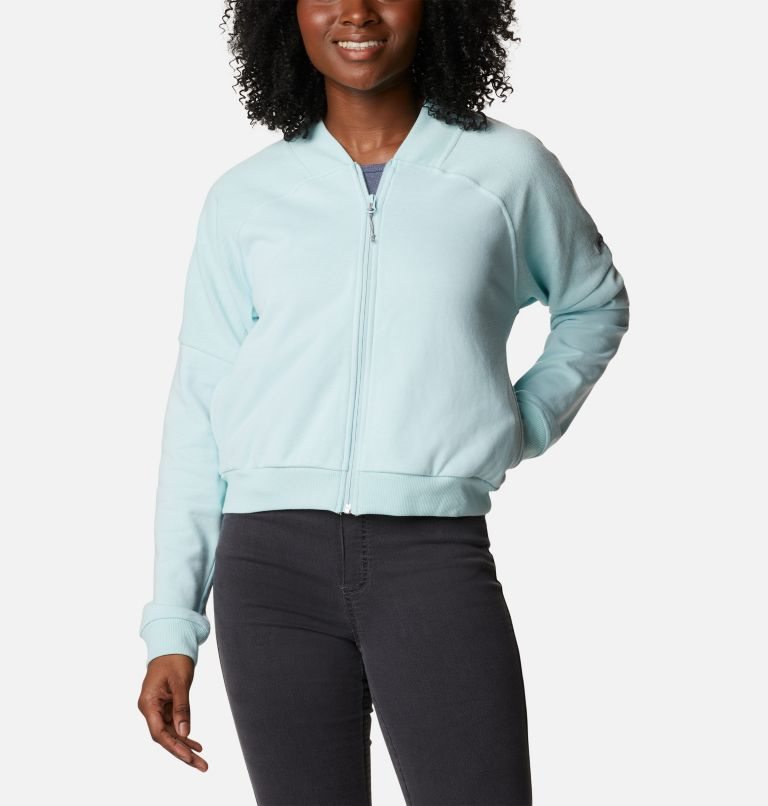 Columbia Lodge French Terry Full Zip Jakke Dame Turkis | 46157K