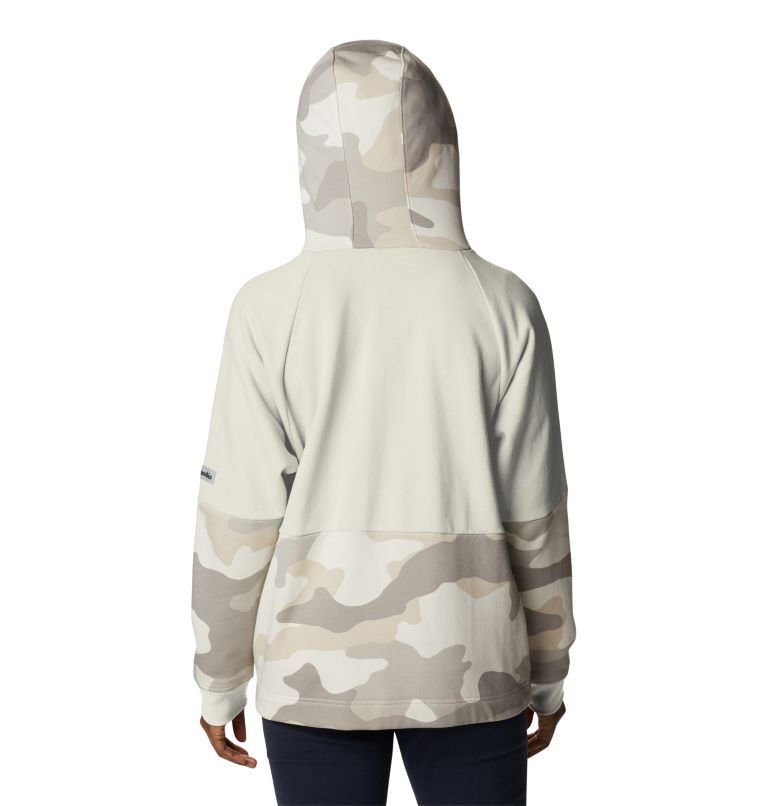 Columbia Lodge French Terry Hette Full-Zip Jakke Dame Pisket Krem Camouflage | 26945P