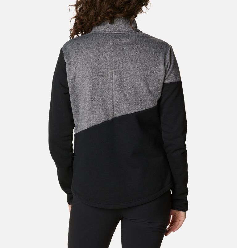 Columbia Lodge Hybrid Full-Zip Jakke Dame Svarte Mørke Grå | 53246H