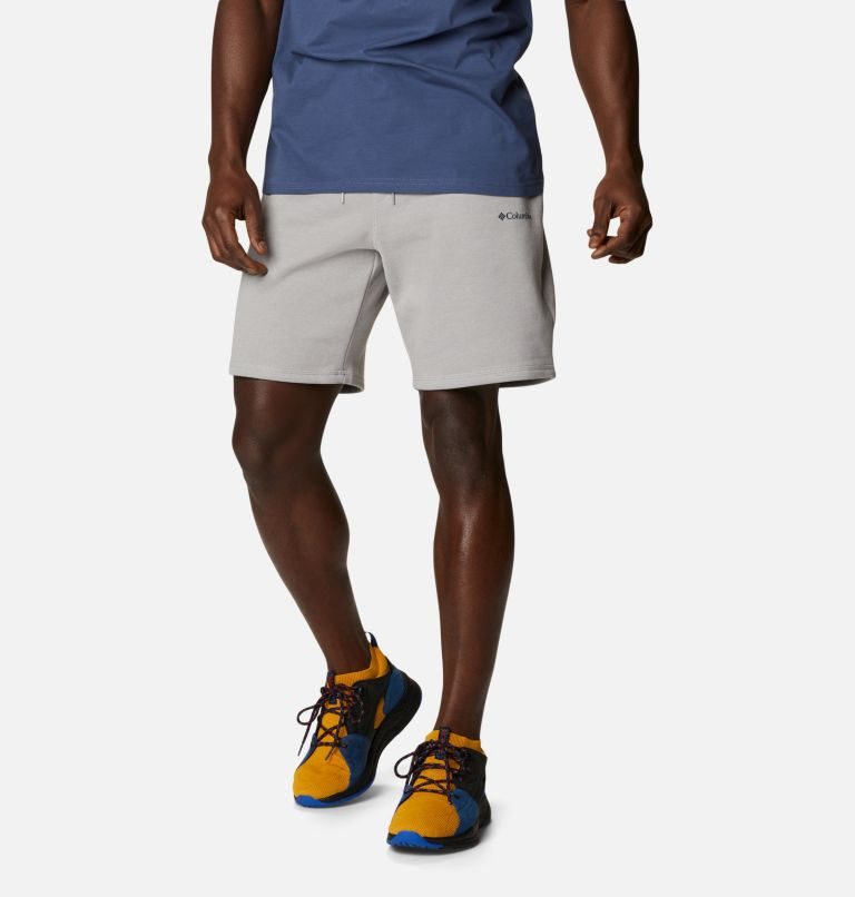 Columbia Logo Fleece Shorts Herre Lyse Grå | 75920L