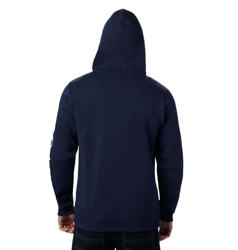 Columbia Logo Full Zip Fleece Hettegensere Herre Marineblå | 53492X