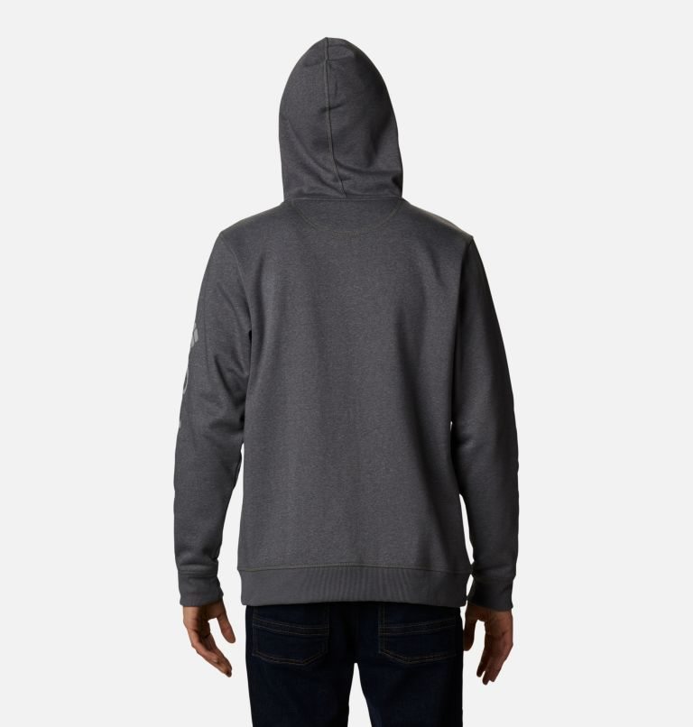 Columbia Logo Full Zip Fleece Hettegensere Herre Mørke Grå | 82910N