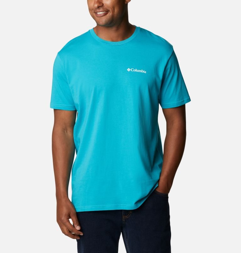 Columbia Mountain Graphic T-skjorte Herre Turkis | 89653N