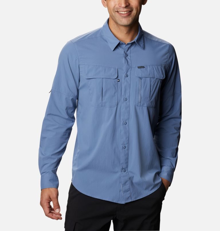 Columbia Newton Ridge Long Sleeve Skjorte Herre Blå | 25609Q