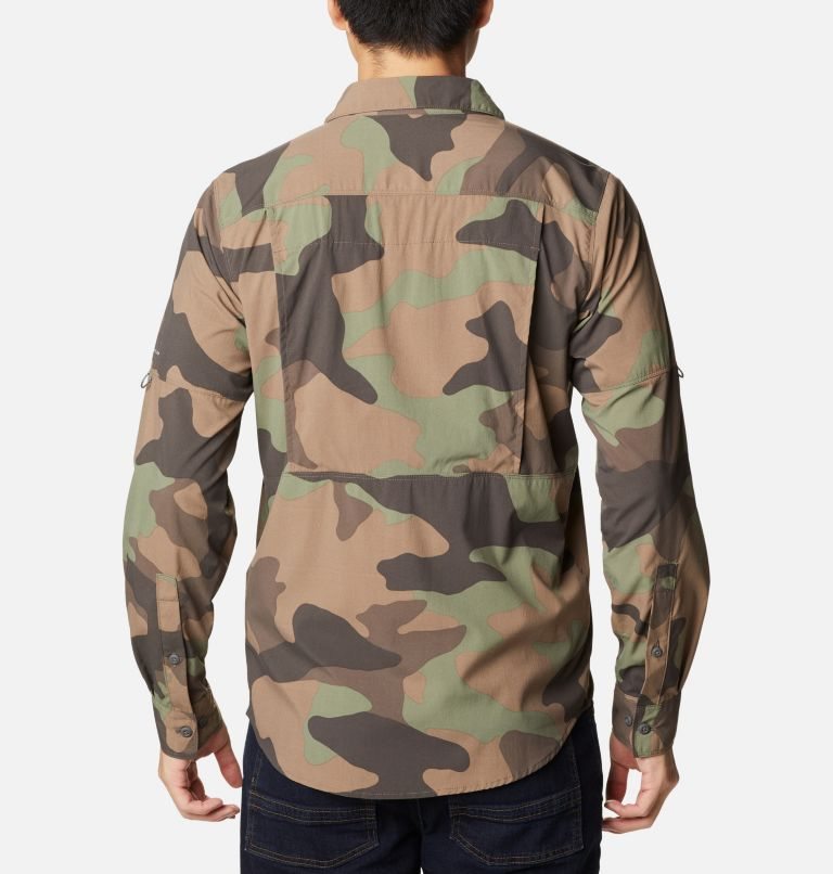 Columbia Newton Ridge Printed Long Sleeve Skjorte Herre Camouflage | 59281Y