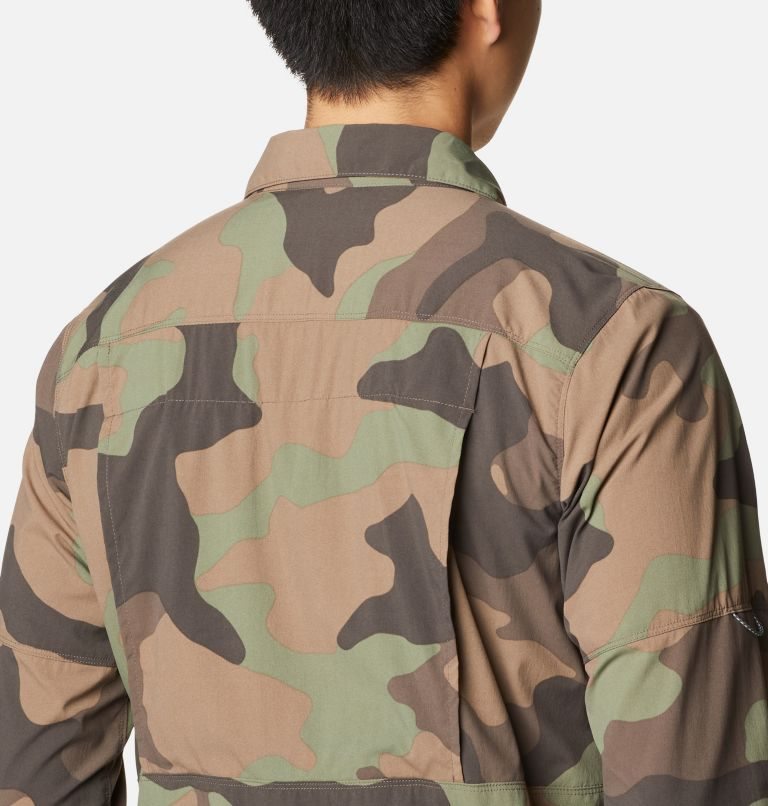 Columbia Newton Ridge Printed Long Sleeve Skjorte Herre Camouflage | 59281Y