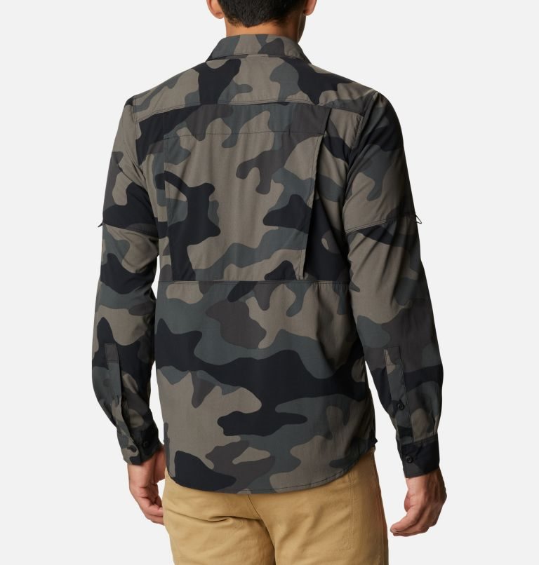 Columbia Newton Ridge Printed Long Sleeve Skjorte Herre Camouflage | 83401O