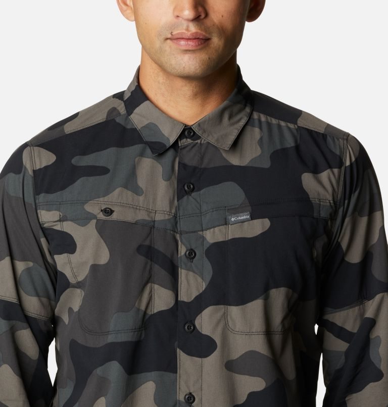 Columbia Newton Ridge Printed Long Sleeve Skjorte Herre Camouflage | 83401O