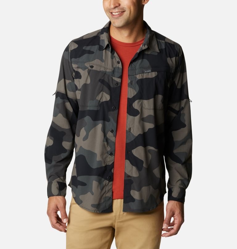 Columbia Newton Ridge Printed Long Sleeve Skjorte Herre Camouflage | 83401O