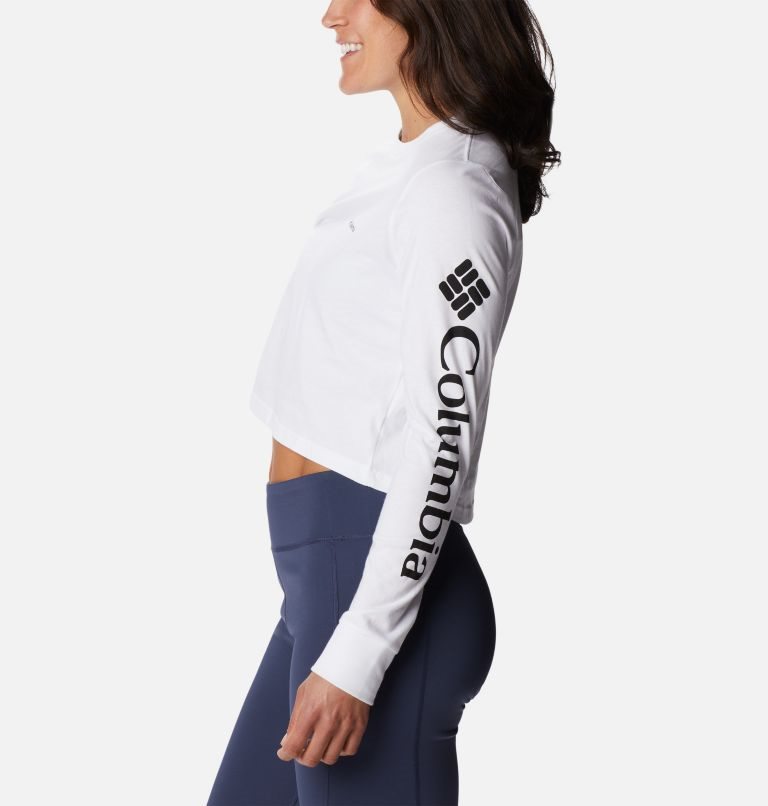 Columbia North Cascades Long Sleeve Cropped Gensere Dame Hvite | 40752W