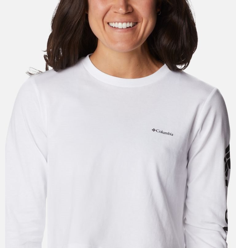 Columbia North Cascades Long Sleeve Cropped Gensere Dame Hvite | 40752W