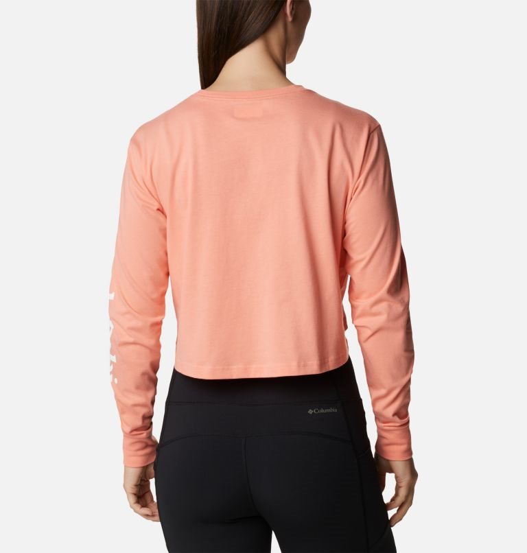 Columbia North Cascades Long Sleeve Cropped Gensere Dame Korall | 82017J