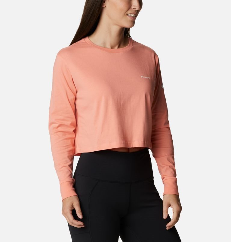 Columbia North Cascades Long Sleeve Cropped Gensere Dame Korall | 82017J