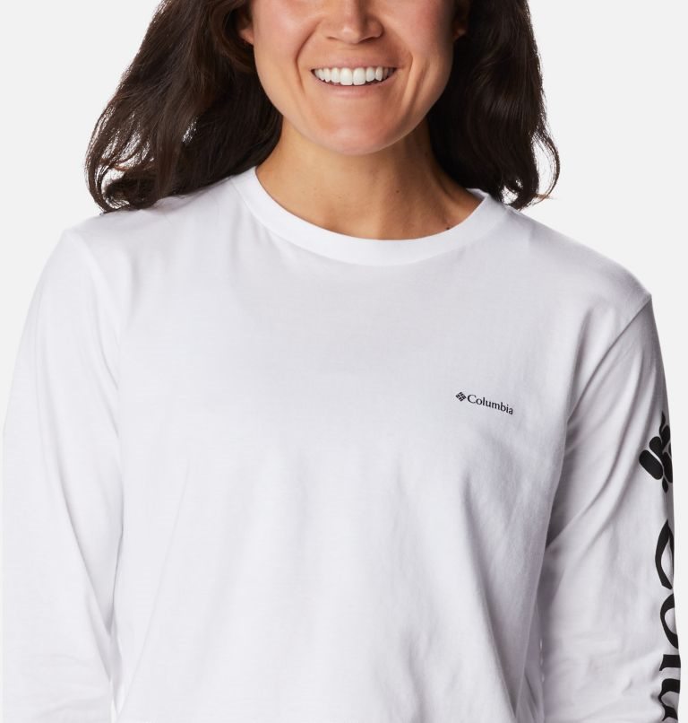 Columbia North Cascades Long Sleeve Cropped Gensere Dame Hvite | 87364F