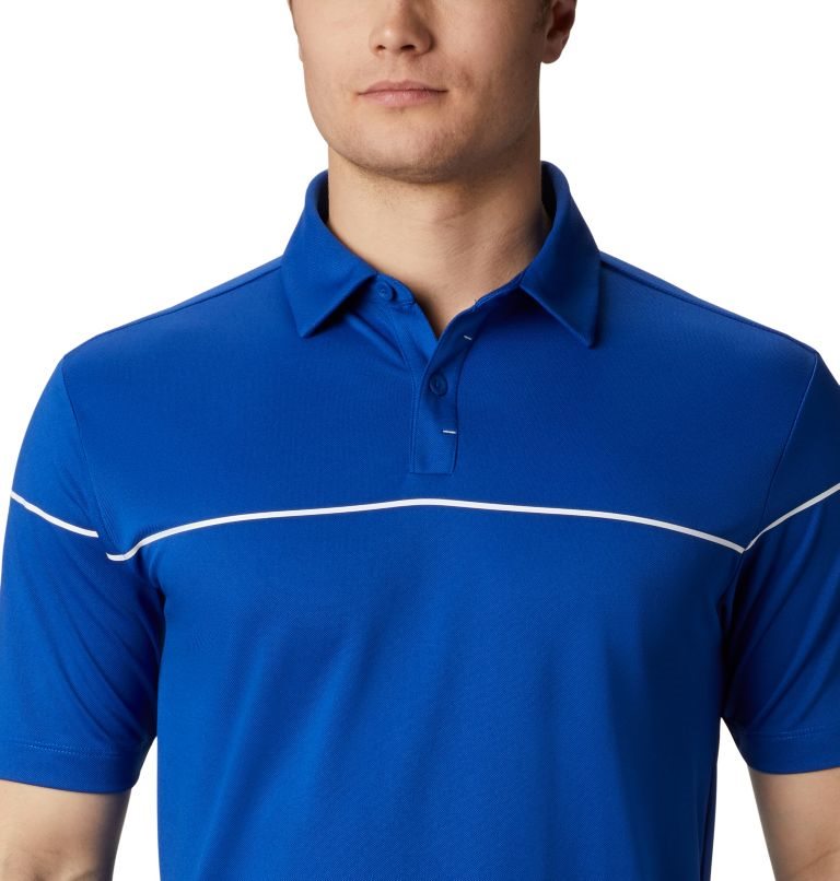 Columbia Omni-Wick Breaker Golf Polo T Skjorte Herre Blå | 27318Z