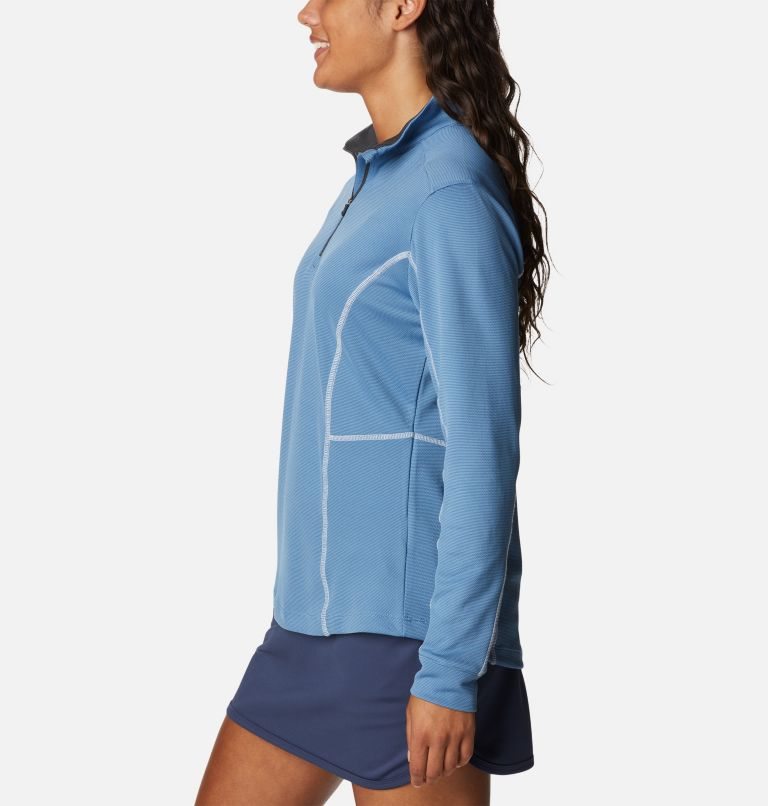 Columbia Omni-Wick Shotgun Quarter-Zip Gensere Dame Blå | 59276W