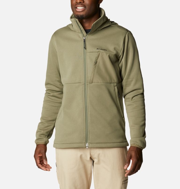 Columbia Out-Shield Dry Full Zip Hette Fleecejakker Herre Olivengrønne | 28309C