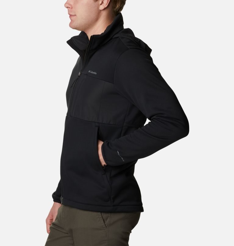 Columbia Out-Shield Dry Full Zip Hette Fleecejakker Herre Svarte | 76431T