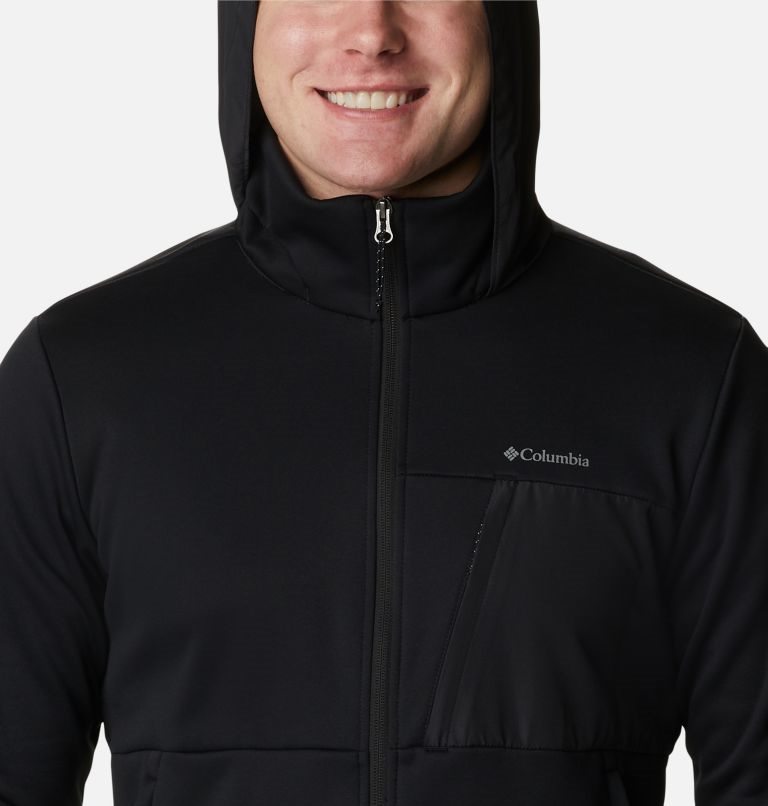 Columbia Out-Shield Dry Full Zip Hette Fleecejakker Herre Svarte | 76431T