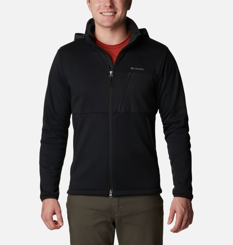 Columbia Out-Shield Dry Full Zip Hette Fleecejakker Herre Svarte | 76431T