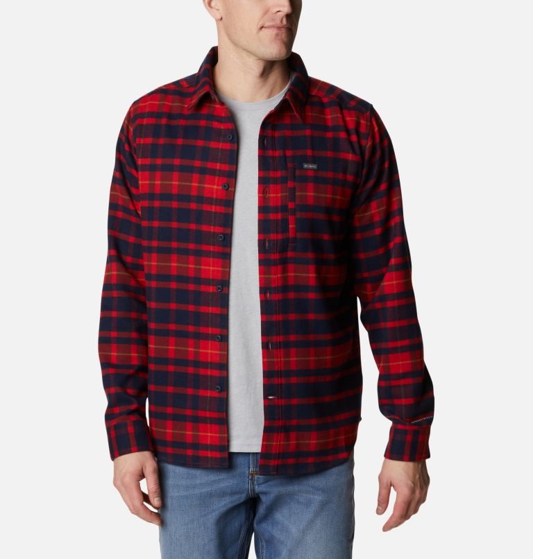 Columbia Outdoor Elements II Flannel Skjorte Herre Rød | 80129D