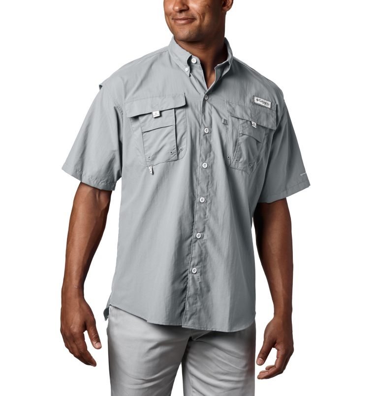 Columbia PFG Bahama II Kort Sleeve Skjorte Herre Lyse Grå | 67152M