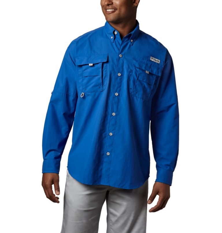 Columbia PFG Bahama II Long Sleeve Skjorte Herre Blå | 81023C