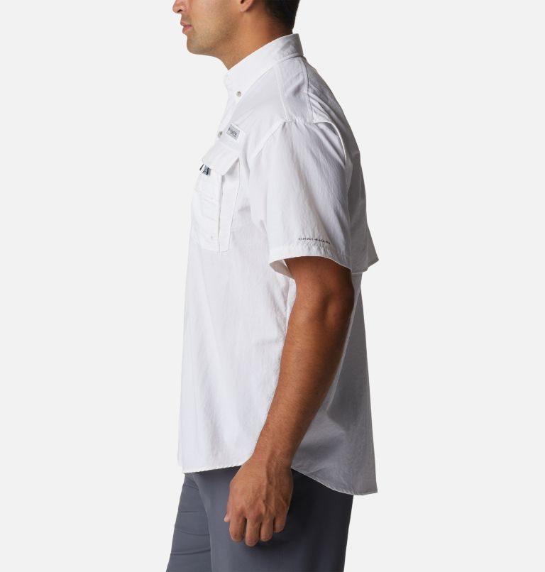 Columbia PFG Bahama Icon Kort Sleeve Skjorte Herre Hvite | 29710U