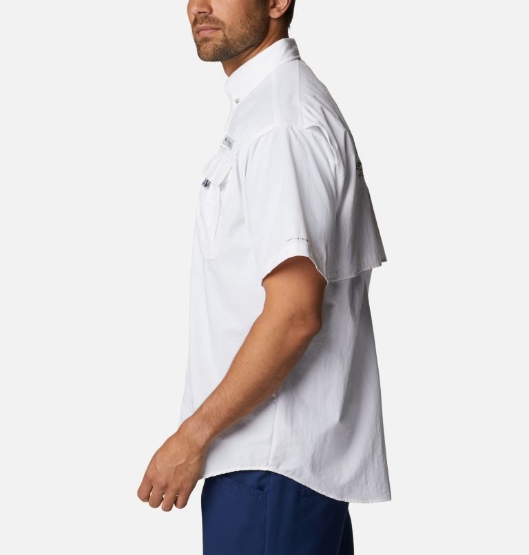 Columbia PFG Bahama Icon Kort Sleeve Skjorte Herre Hvite | 60584X