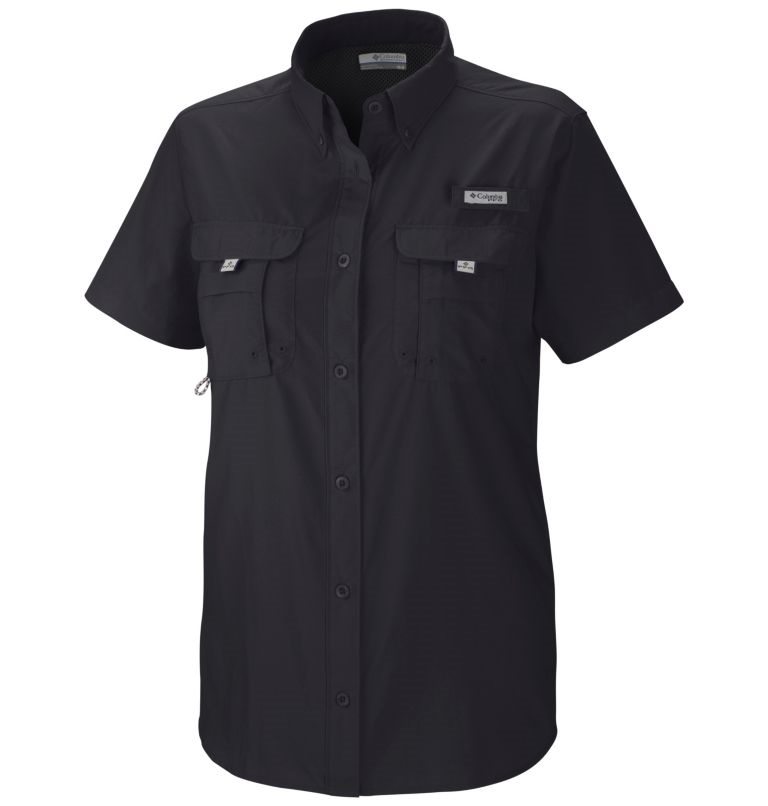 Columbia PFG Bahama Kort Sleeve Skjorte Dame Svarte | 41290M