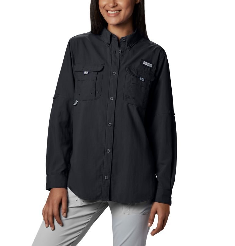 Columbia PFG Bahama Long Sleeve Skjorte Dame Svarte | 08651J