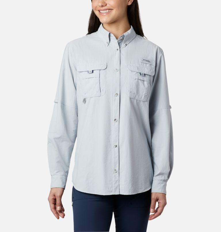 Columbia PFG Bahama Long Sleeve Skjorte Dame Lyse Grå | 41586I