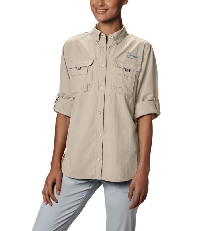 Columbia PFG Bahama Long Sleeve Skjorte Dame Lyse Grå | 54389E