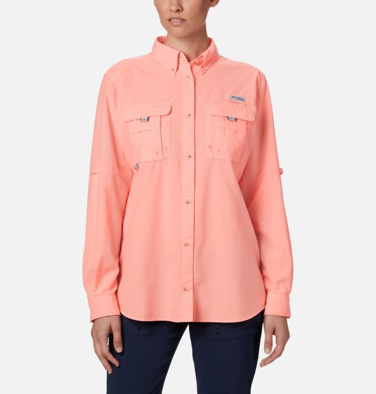 Columbia PFG Bahama Long Sleeve Skjorte Dame Rosa | 61953O