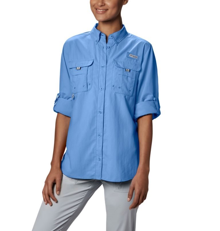 Columbia PFG Bahama Long Sleeve Skjorte Dame Blå | 75486V