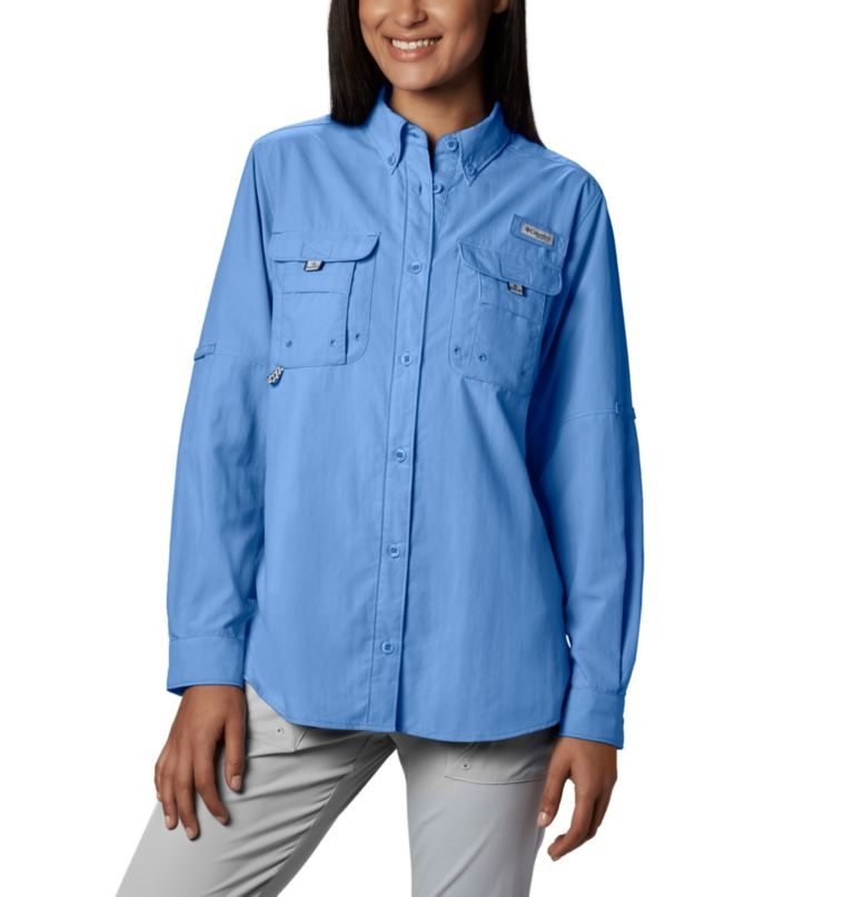 Columbia PFG Bahama Long Sleeve Skjorte Dame Blå | 75486V