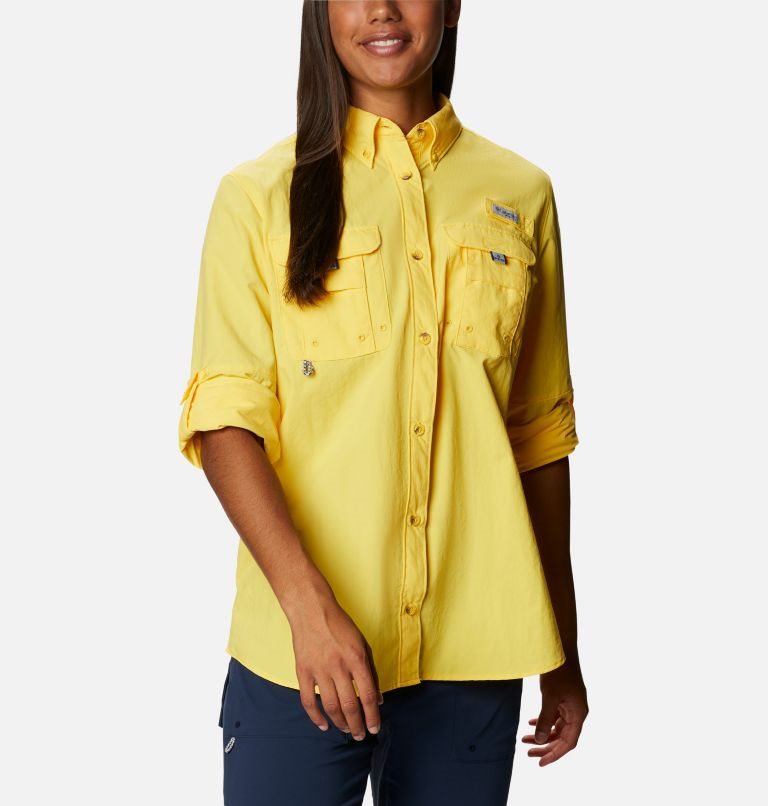 Columbia PFG Bahama Long Sleeve Skjorte Dame Gul | 91805D