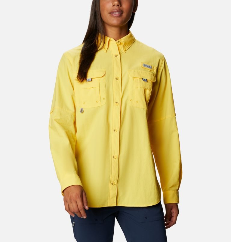 Columbia PFG Bahama Long Sleeve Skjorte Dame Gul | 91805D