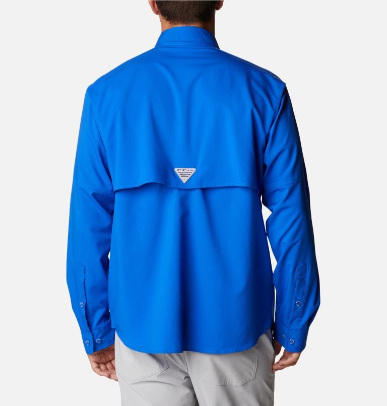 Columbia PFG Blood and Guts Zero Woven Long Sleeve Skjorte Herre Blå | 01496D