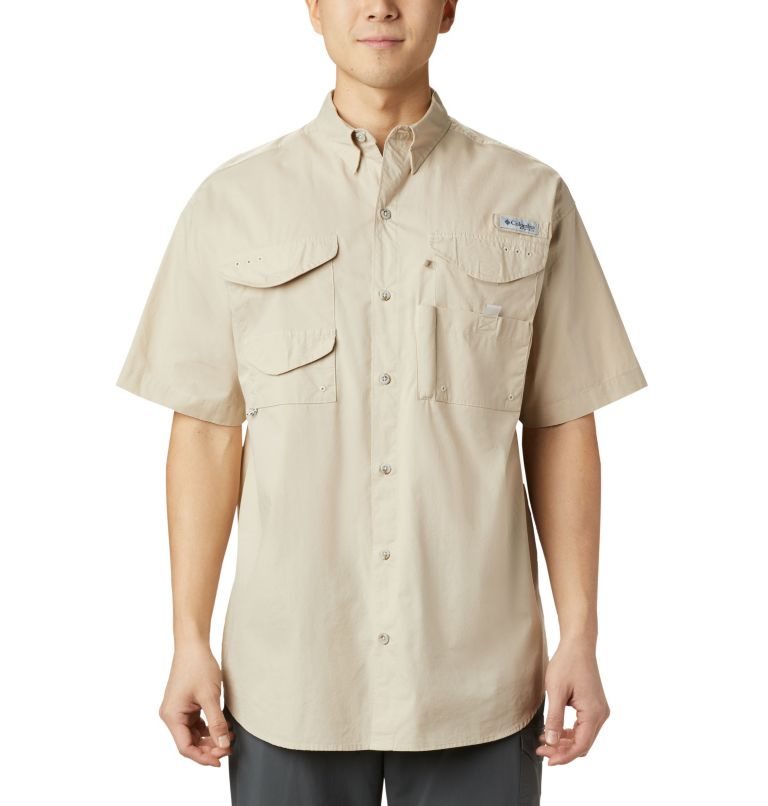 Columbia PFG Bonehead Kort Sleeve Skjorte Herre Khaki | 57130I