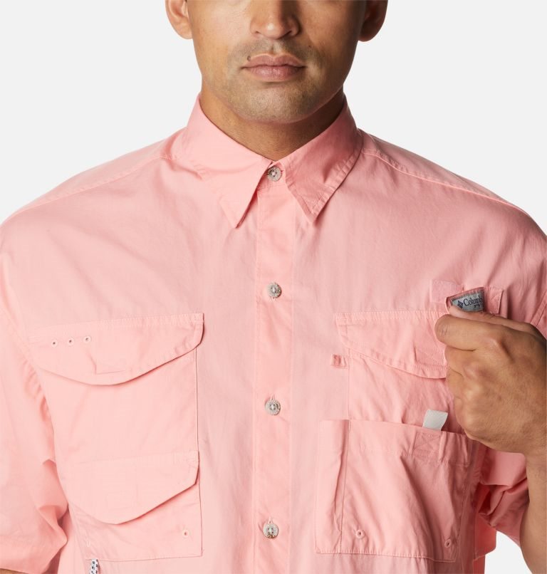 Columbia PFG Bonehead Kort Sleeve Skjorte Herre Rosa | 90582G