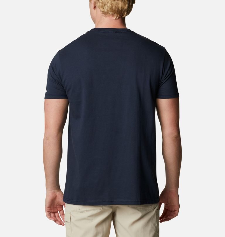 Columbia PFG Crisp Graphic T-skjorte Herre Marineblå | 08635X