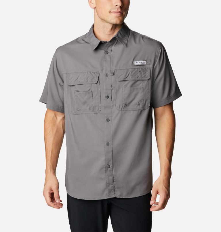 Columbia PFG Drift Guide Woven Kort Sleeve Skjorte Herre Grå | 39854A