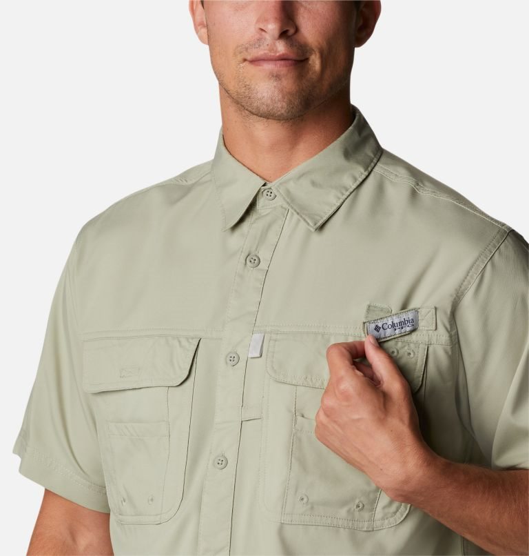 Columbia PFG Drift Guide Woven Kort Sleeve Skjorte Herre Mint | 91486M