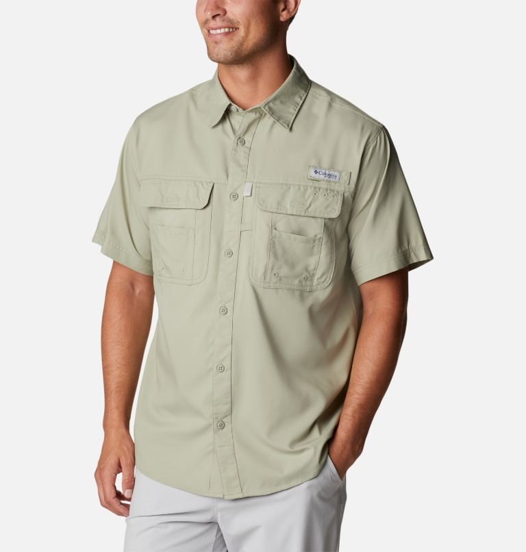 Columbia PFG Drift Guide Woven Kort Sleeve Skjorte Herre Mint | 91486M