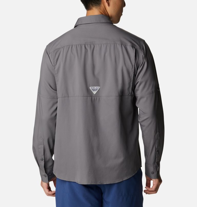 Columbia PFG Drift Guide Woven Long Sleeve Skjorte Herre Mørke Grå | 14952S