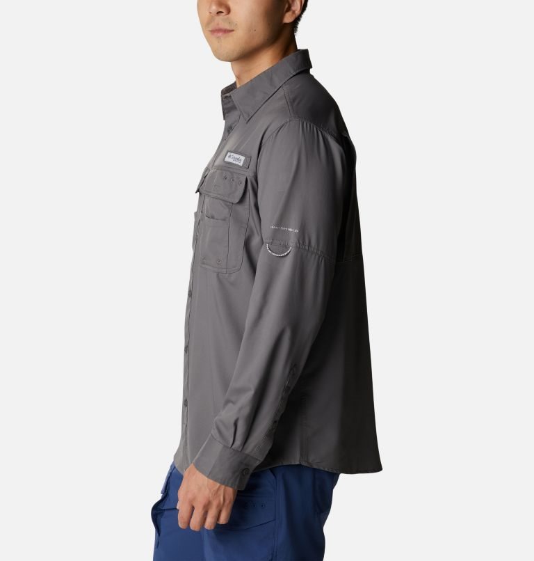 Columbia PFG Drift Guide Woven Long Sleeve Skjorte Herre Mørke Grå | 14952S