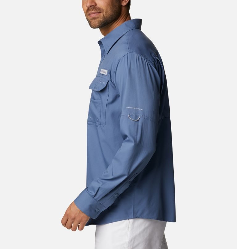 Columbia PFG Drift Guide Woven Long Sleeve Skjorte Herre Blå | 43291F